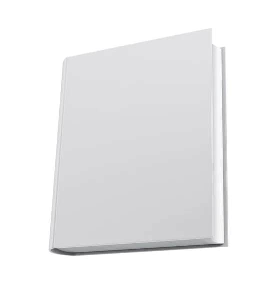 Copertina bianca vuota del libro — Foto Stock