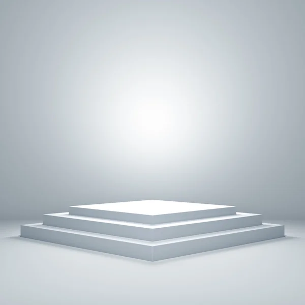 Empty illuminated podium — Stock Photo, Image