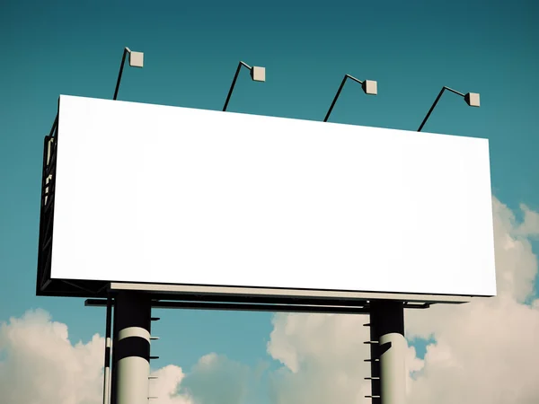 Billboard s prázdnou obrazovkou — Stock fotografie
