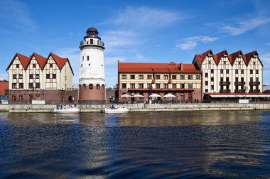 Etnografik ve Ticaret Merkezi, Kaliningrad, Rusya balıkçı köyü çıkabilir