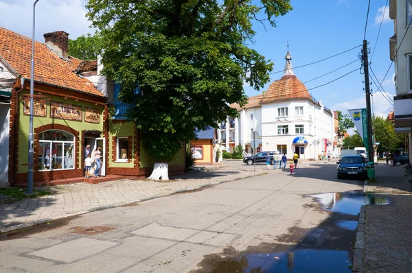 Зеленоградск. Городской пейзаж. Дома на Resort Avenue — стоковое фото