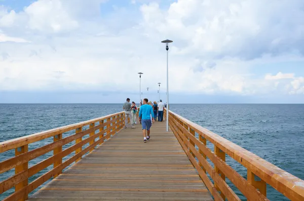 Paseo marítimo en Zelenogradsk. Región de Kaliningrado — Foto de Stock