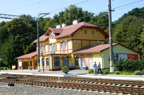 Železniční stanice svetlogorsk - 1. Kaliningrad oblast — Stock fotografie