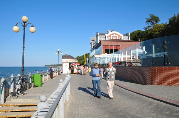 Paseo marítimo en Svetlogorsk. Región de Kaliningrado — Foto de Stock