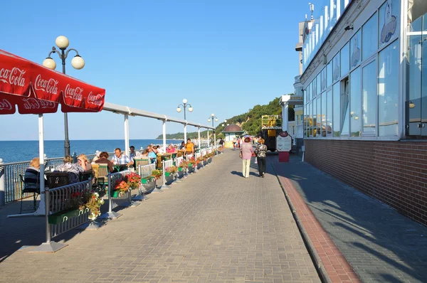 Promenada w svetlogorsk. kaliningradzkiego — Zdjęcie stockowe