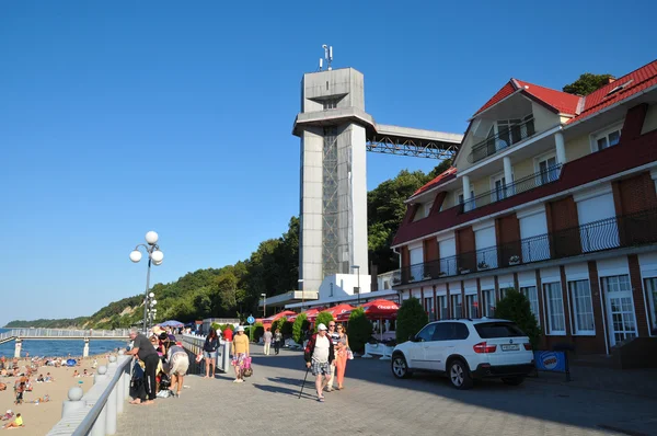 Promenade in Swetlogorsk. Gebiet Kaliningrad — Stockfoto