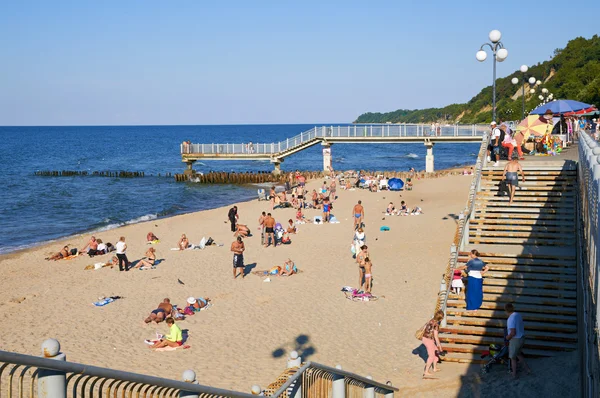 Resort town on the Baltic sea coast. Svetlogorsk, Russia — Stock Photo, Image