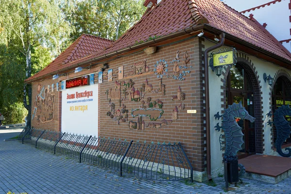 Mapa de Svetlogorsk en el muro del edificio — Foto de Stock