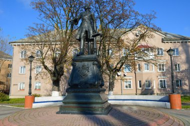anıt baltiysk büyük peter. Kaliningrad bölgesi