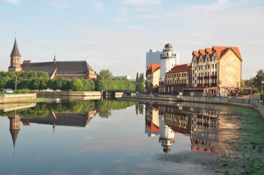 Balık köyü. Kaliningrad. Rusya