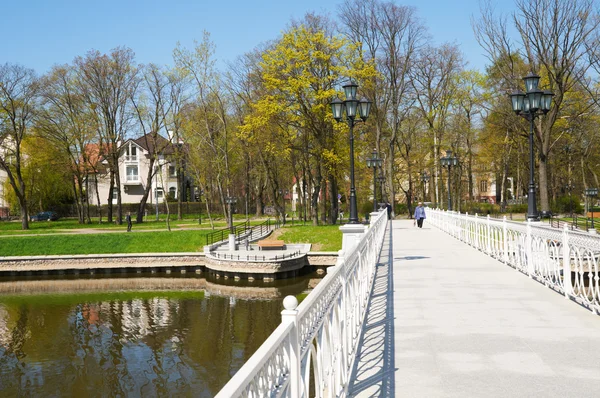 Embankment of Lake Superior. Kaliningrad — Stock Photo, Image