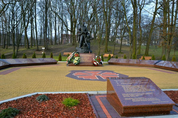 Pomnik "wojownicy scouta." kaliningrad — Zdjęcie stockowe