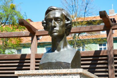 Frederic chopin anıt Kaliningrad. Rusya