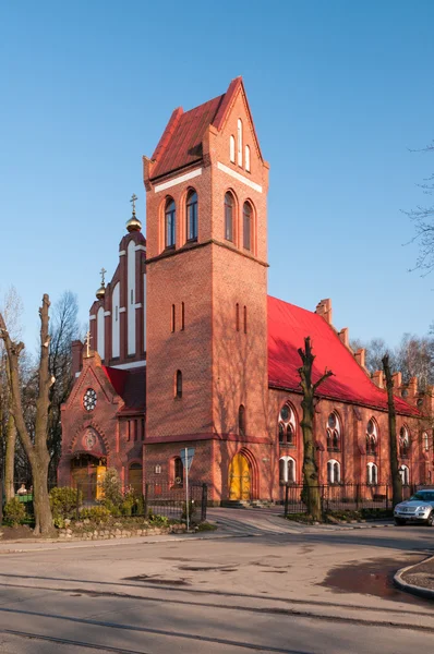 Kerk in kievskaya straat. Kaliningrad — Stockfoto
