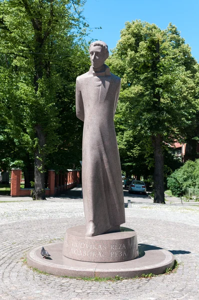 Monumento a Liudvikas Reza (Ludwig Reza) en Kaliningrado. Rusia —  Fotos de Stock