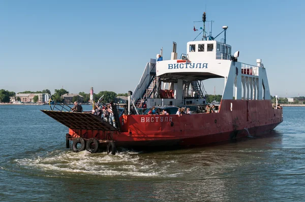 Blick auf die Passagierfähre in Baltiysk — Stockfoto