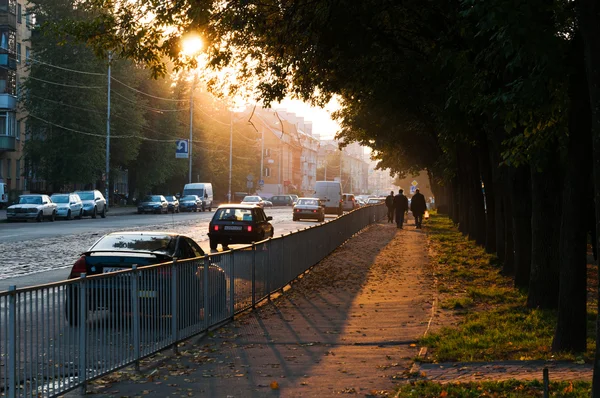Вечерние улицы Калининграда — стоковое фото