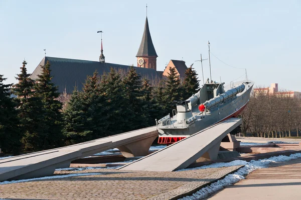 Pomnik żeglarzy Bałtyku. Kaliningrad — Zdjęcie stockowe