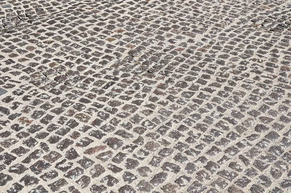 Piedras de pavimentación gris como fondo — Foto de Stock