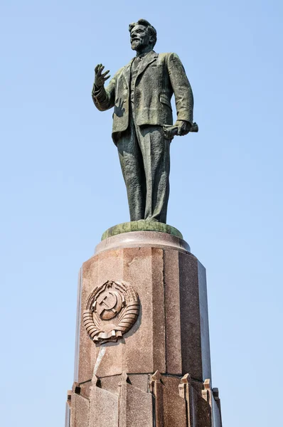 Pomnik kalinin, Państwa Związku Radzieckiego i strony rysunku. Kaliningrad — Zdjęcie stockowe