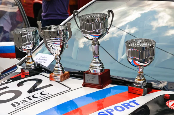 加里宁格勒庆祝市日街跑车在优胜者杯 — 图库照片