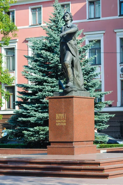 Monument voor de keizer van Rusland peter 1 — Stockfoto