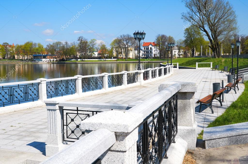 Embankment of Upper Pond. Kaliningrad