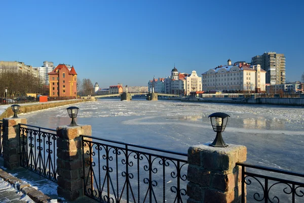 Balıkçı köyü çıkabilir. Kaliningrad, Rusya Federasyonu — Stok fotoğraf