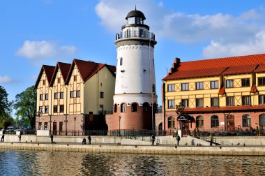 balıkçı köyü çıkabilir. Kaliningrad, Rusya Federasyonu
