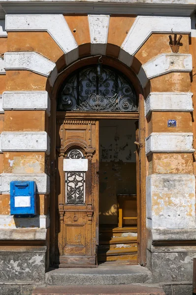 A entrada das casas antigas — Fotografia de Stock