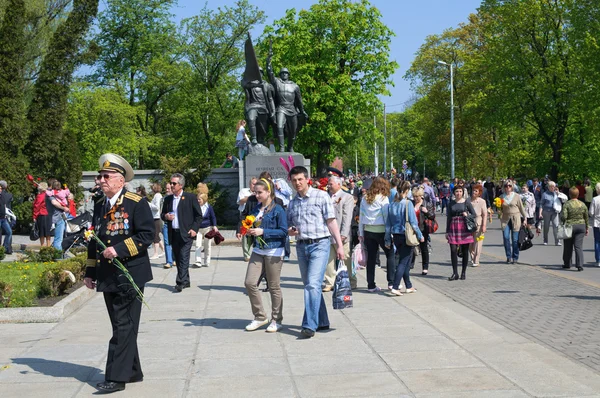 Segerdagen i kaliningrad. Ryssland — Stockfoto