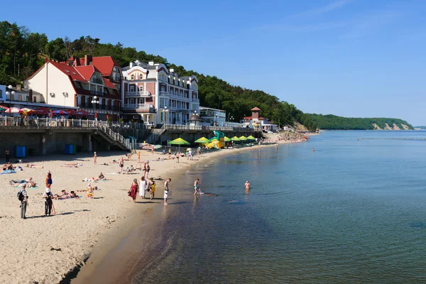 Baltic sea beach. Svetlogorsk — Stock Photo, Image