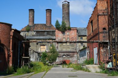 Kaliningrad, Rusya Federasyonu - 27 Haziran 2011: eski Alman bira 