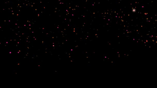 Animación de la caída de confeti — Vídeo de stock
