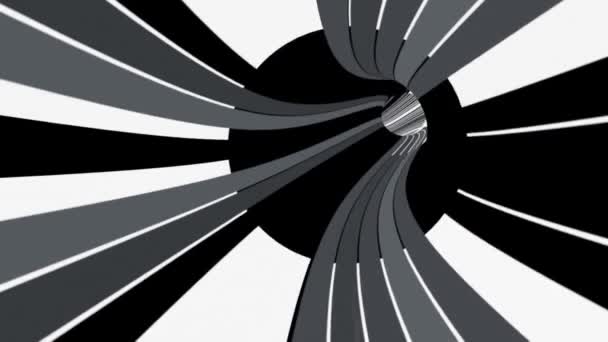 Binary data tunnel animation — Stock Video