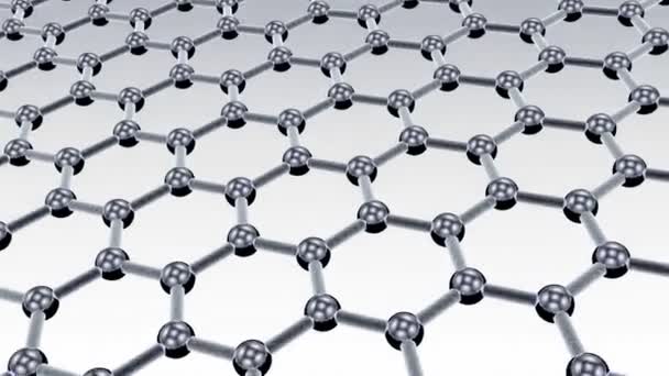 Moleküler nanostructure sorunsuz döngü animasyon — Stok video