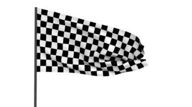 Damalı bayrak Alfa maskesi ile yarış