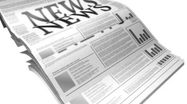 bir gazete haberleri ile animasyon metin lorem Ipsum metin ile ilgili.