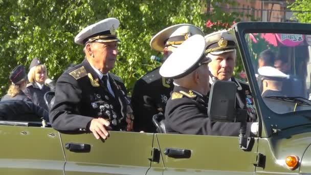 在加里宁格勒参加阅兵典礼 — 图库视频影像