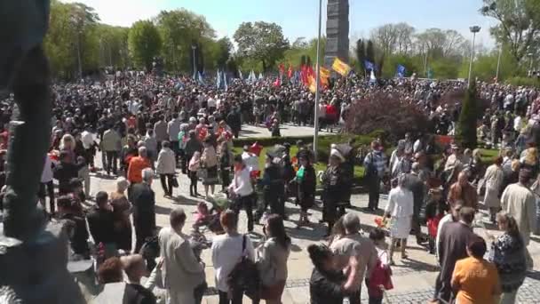 Kaliningrad zafer günü. Rusya — Stok video