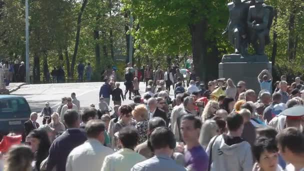 在加里宁格勒的胜利纪念日。俄罗斯 — 图库视频影像