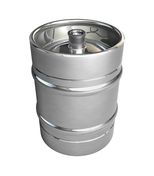 Metal beer keg — Stock Photo, Image