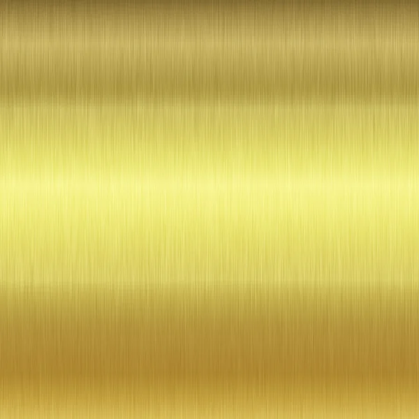 Brushed gold plate texture with reflections — Stock Photo, Image