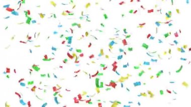 animasyon renkli konfeti