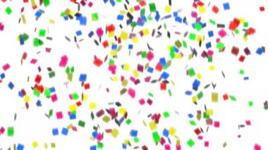 animasyon renkli konfeti