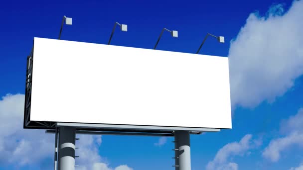 Boş ekran ile billboard — Stok video