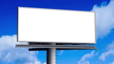 boş ekran ile billboard