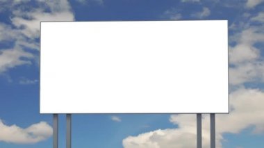 boş ekran ile billboard