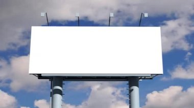 boş ekran ile billboard