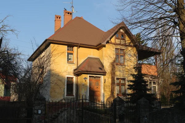 Fassade des alten deutschen Hauses — Stockfoto